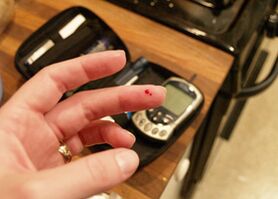 Blood examination for glucose - the fast diagnosis of diabetes Mellitus