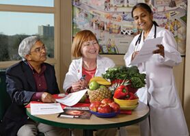 Patients with diabetes are determined by the diet